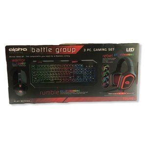 NEW Tzumi Battle Group 3 PC Gaming Set Colorchange
